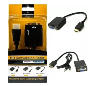 hd conversion cable with vga audio output